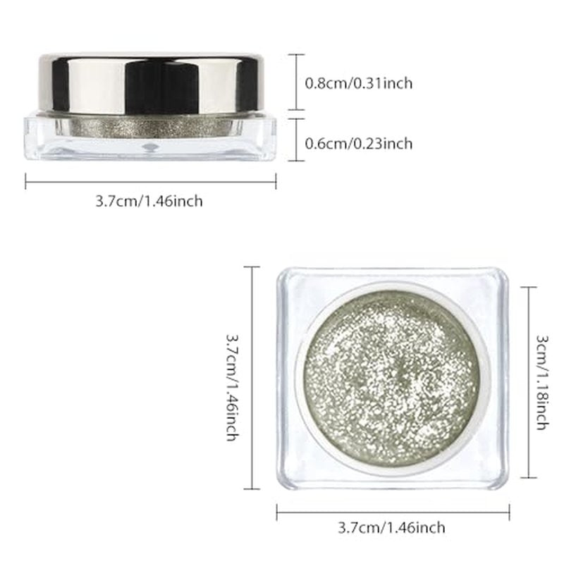 Eyeshadow Single Shimmer, High-Pigment Monochrome Eye Shadow Pressed Powder, Everyday Velvety Silky Eye Makeup Looks, Professional Long-Lasting Waterproof Single Eyeshadow Palette, 03# Dark Gold