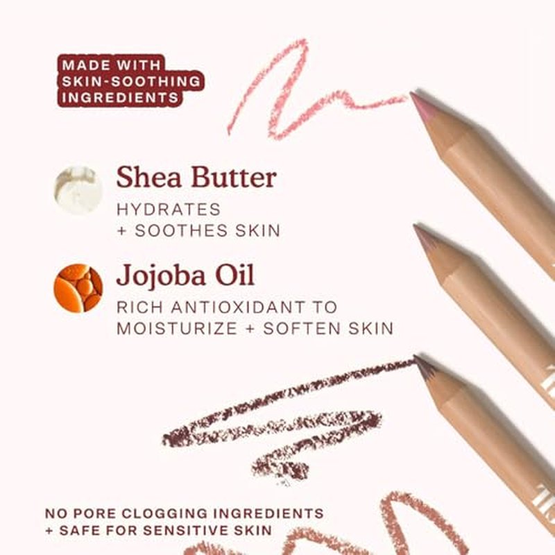 6pcs Nude Lip Liner Makeup Set - Waterproof & Smudge-Proof Matte Pencil, Long-Lasting & Durable, Smooth & Easy Glide, Non-Smudge, Contouring, Filling & Layering (Brown Set, 6 Count (Pack of 1))