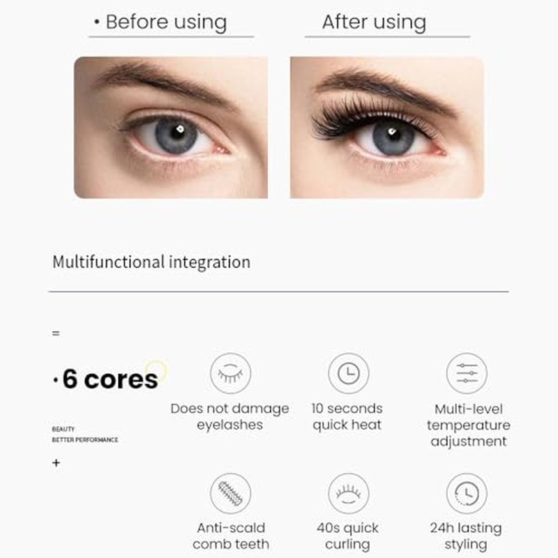 Electric Eyelash Curler for Instant Glam,2025 Upgrade Heated Eyelash Curler for Women,Mini Electric Eye Lash Curler with 3 Heat Modes,Fast Heat up in 8s Finalize Eyelash Holder Tool (Black/1pcs)