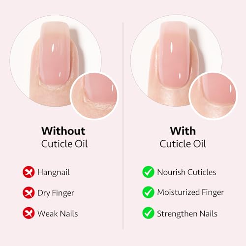 GAOY Cuticle Oil Pen Set, 6Pcs Manicure & Pedicure Accessories with Vitamin E for Nourished and Revitalized Nails, Professional Nail Growth Treatment & Repair Kit