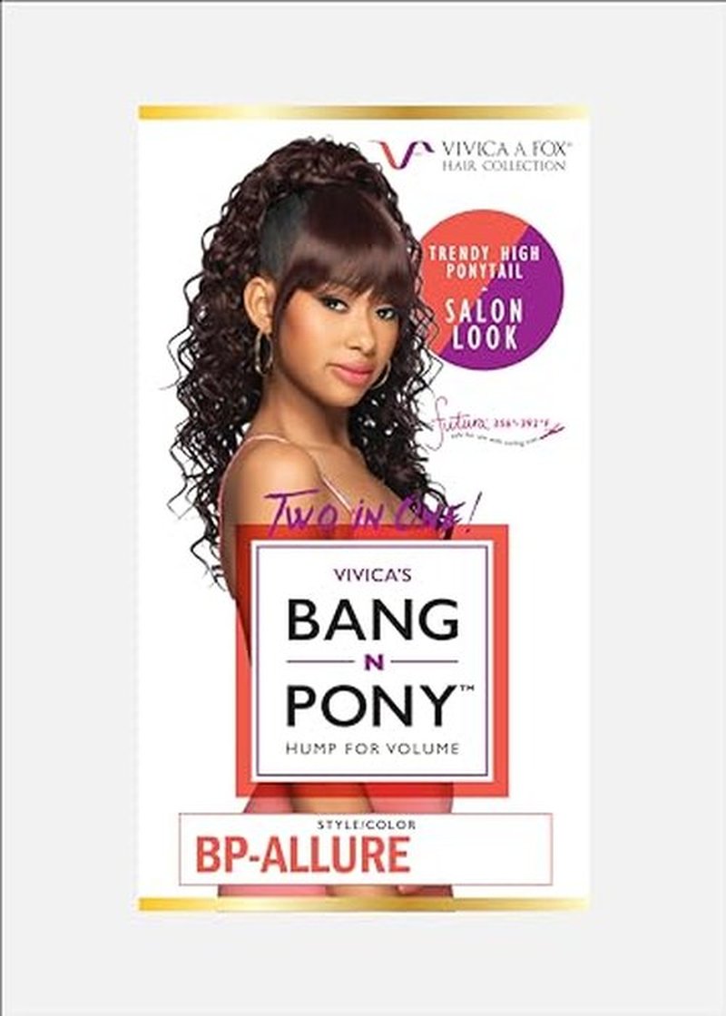 Vivica A. Fox BP-ALLURE, Bang & Pony, Italian Curl Ponytail w/Bang, Color FS4/27