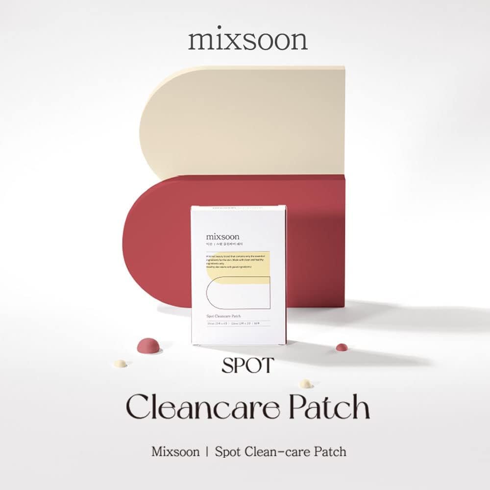 mixsoon Spot Clean Care Patch - Hydrocolloid Acne Patches for Face, Invisible Pimple Patch for Day & Night, Blemish Spot Care for Sensitive Skin (84 Patches) Korean Glass Skin Care