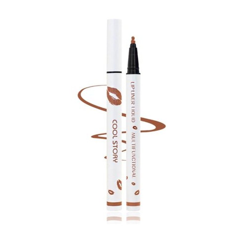 Anokia Cool Story Lip Liner Liquid, Cool Story Lip Liner, Longwear Liquid Lip Liner, Liquid Lipstick & Lip Liner Pencil, 2-in-1 Waterproof Long-Lasting Matte Liquid Lipstick for Women (05#, 0.6ml)