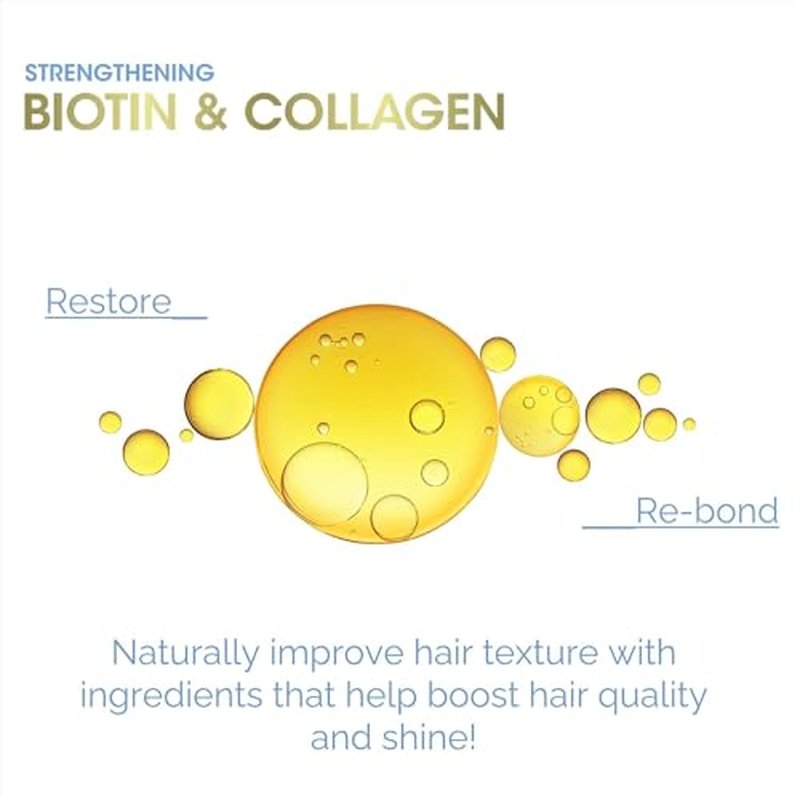 GIOVANNI Biotin & Collagen Conditioner - Strengthening Conditioner, Vegan, Cruelty-Free, Infused with Natural Botanical Ingredients, Salon-Quality, Color-Safe, For Healthy-Looking Hair - 13.5 Oz