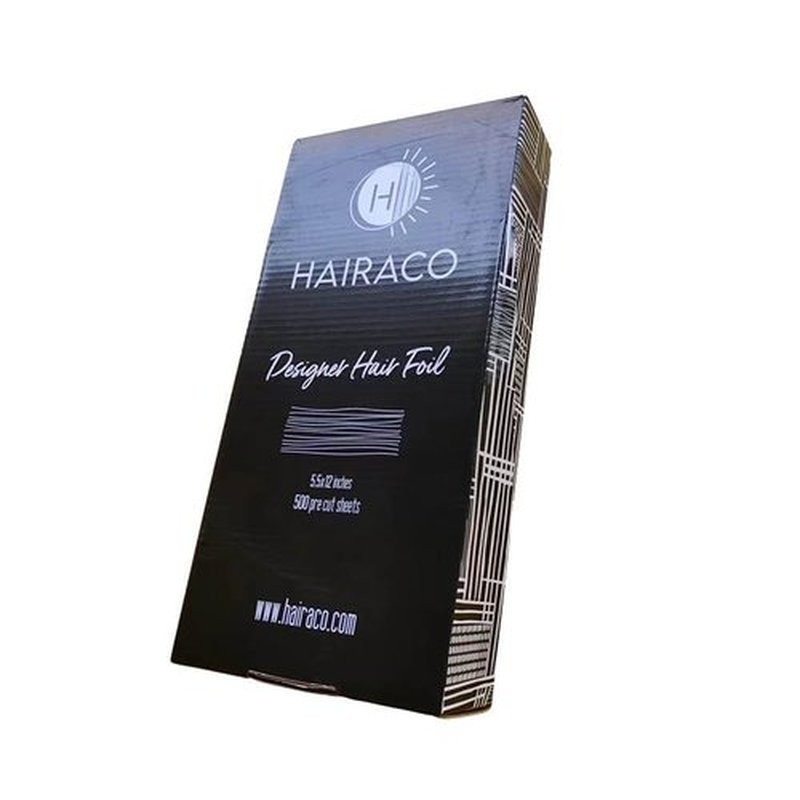 Hairaco Oversized Designer Hair Color Foils - 500 pre-cut, single sheet, extra long length foils, 5.5x12 inches Mosaic Collection