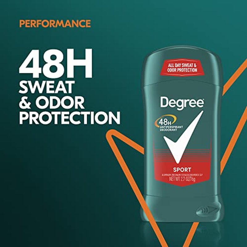 Degree Men Original Antiperspirant Deodorant for Men, Pack of 6 & Advanced Antiperspirant Deodorant Shower Clean