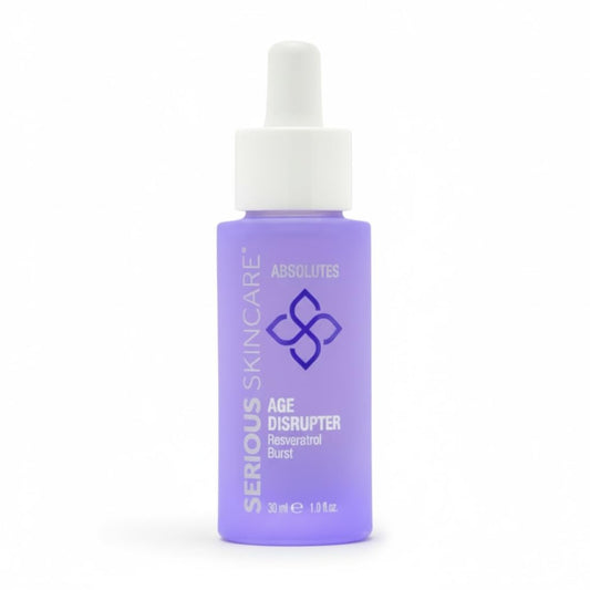 Serious Skincare Absolutes Age Disrupter Facial Treatment Serum with Resveratrol for Smooth & Radiant Skin - Grape Skin Stem Cells - Improve Elasticity - 1 oz.