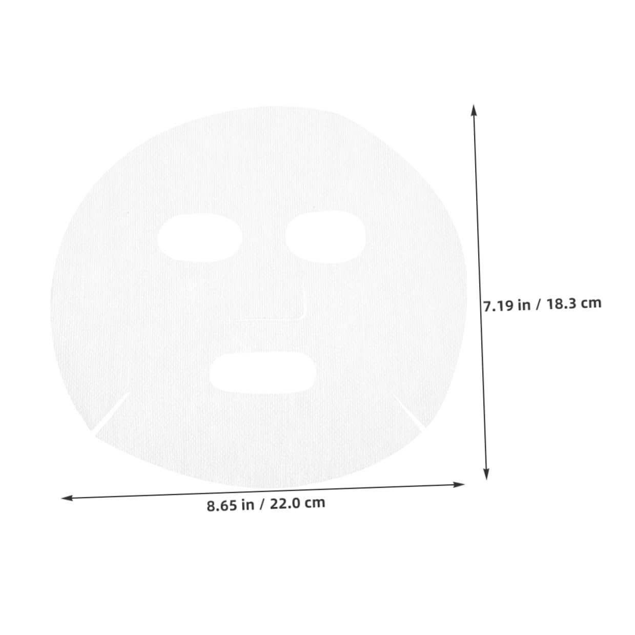 Beaupretty 100Pcs Diy Facial Mask Sheets Soft Breathable Facial Gauze for Home Spa Skincare Moisturizing Sheet Masks with Precut Eye Nose Mouth Openings