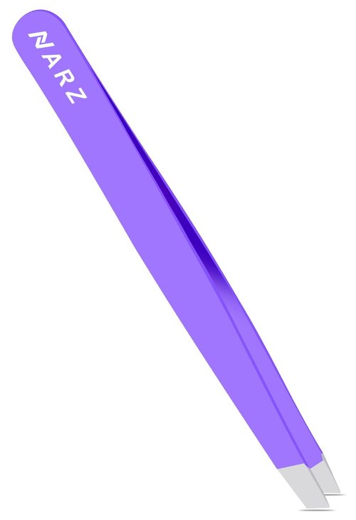Professional Tweezer for Facial Hair Women & Men Stainless Steel Precision Tweezers for Ingrown Hair Tweezers for Men & Women (Purple)