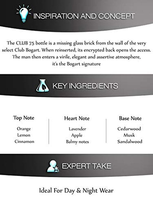 Jacques Bogart Club 75 for Men Eau de Toilette Spray, 3.33 Ounce (Pack of 2)