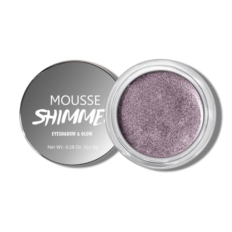 KYDA Purple Shimmer Cream Eyeshadow, Smooth Ice Cream-like Texture, Lasting High Pigmented Creamy Formula, Blendable Shimmer Finish, Face & Eyes Highlighter, Multiuse Shimmer Cream