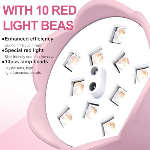 MEKK Gooseneck UV Nail Lamp 30W UV Light for Nails with Sensor Mini UV Light for Gel Nails Polish Cordless UV Nail Lamp Flash Cure Gel Nail Lamp with Three Timers UV Nail Light for Gel X Lamp