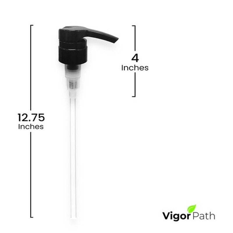 Universal Shampoo/Conditioner Dispenser Pump for Bottles, Leak Proof, Pump Top Fits 1 L/33.8 oz Bottles, 28/410 Neck Size, Variety Pack of 2 (Includes Black and White Pumps)