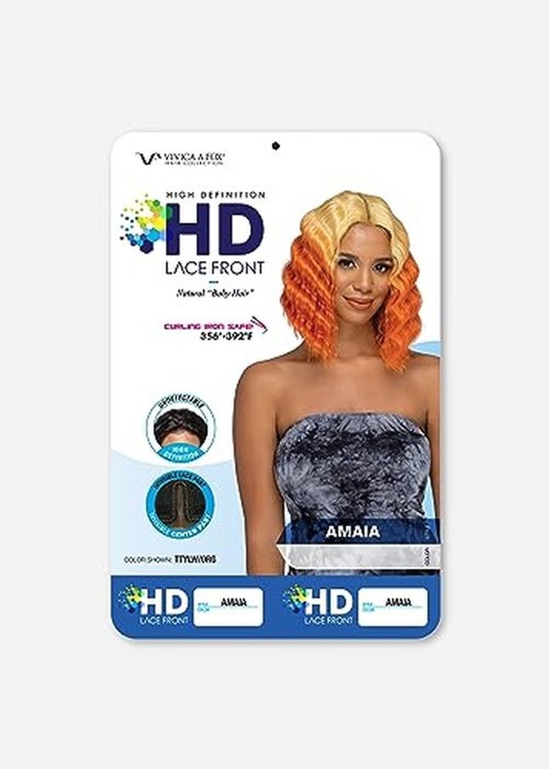 Vivica A. Fox AMAIA, SYNTHETIC HAIR, Natural Baby Lace Wig, Color 1, Jet Black