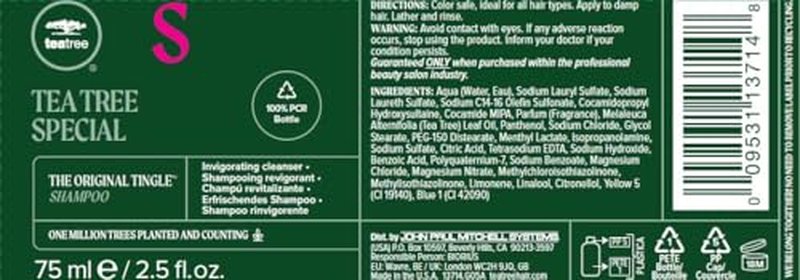 Tea Tree Special Shampoo, Deep Cleans, Refreshes Scalp, For All Hair Types, Especially Oily Hair Duo, 33.8 oz.