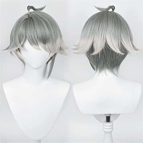 Mystylecos Game Genshin Impact Klee Cosplay Wig Anime Gold Braids Double Ponytail Bangs Wig