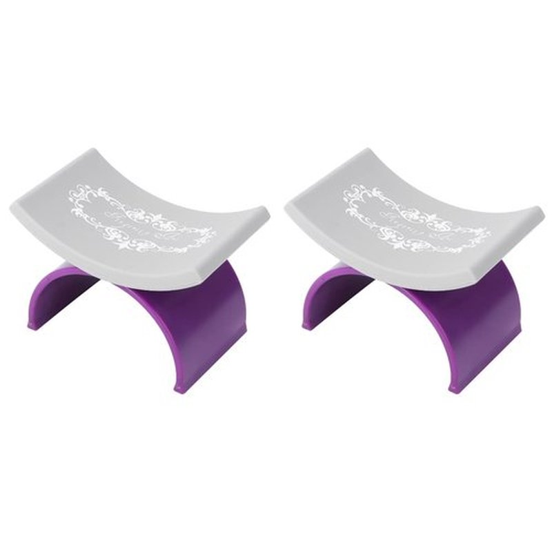 Beaupretty 2 Pieces Nail Arm Rest,Manicure Hand Pillow U Shape Cushion Pillow Professional Nail Rest Cushion Table Desk Station Manicure Tool(Purple,Purple)
