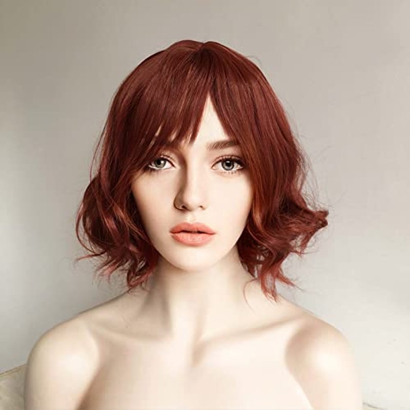 nevermindyrhead Natural Black Long Straight Fringe Bangs, Heat Resistance Synthetic Wigs for Women 24 Inch