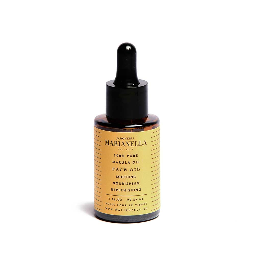 Jaboneria Marianella 100% Pure Face Oil — Squalane, Rosehip, Sea Buckthorn, Marula & Plum — Anti-Aging Facial Oil for All Skin Types — Handcrafted in Brooklyn