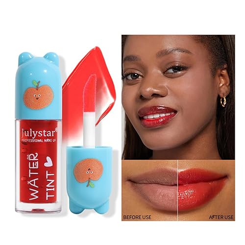 EnMart 6 Pcs Lip Tint Stain Set, Plumping Lip Gloss, Liquid Lipstick Waterproof, Lip Glaze, Hydrating Lip Glow Oil, Easy To Color, 2-in-1 Lip Blush Makeup Lipgloss Lip Makeup for Women Girls Cosmetic