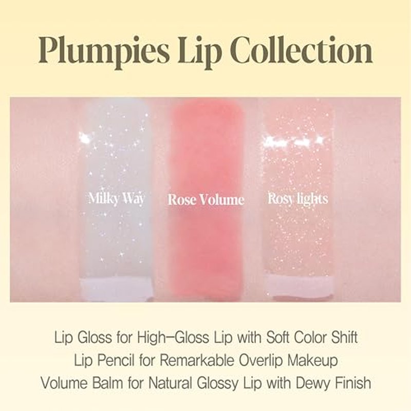 Espoir Plumpies Lip Colloection Lip Gloss #Cherry Bear │ Transparent Glossy Red Lip Care with Plumping Effects │ Chubby Tip Lip Gloss for Easy Application │ Clear Red with No Glitters