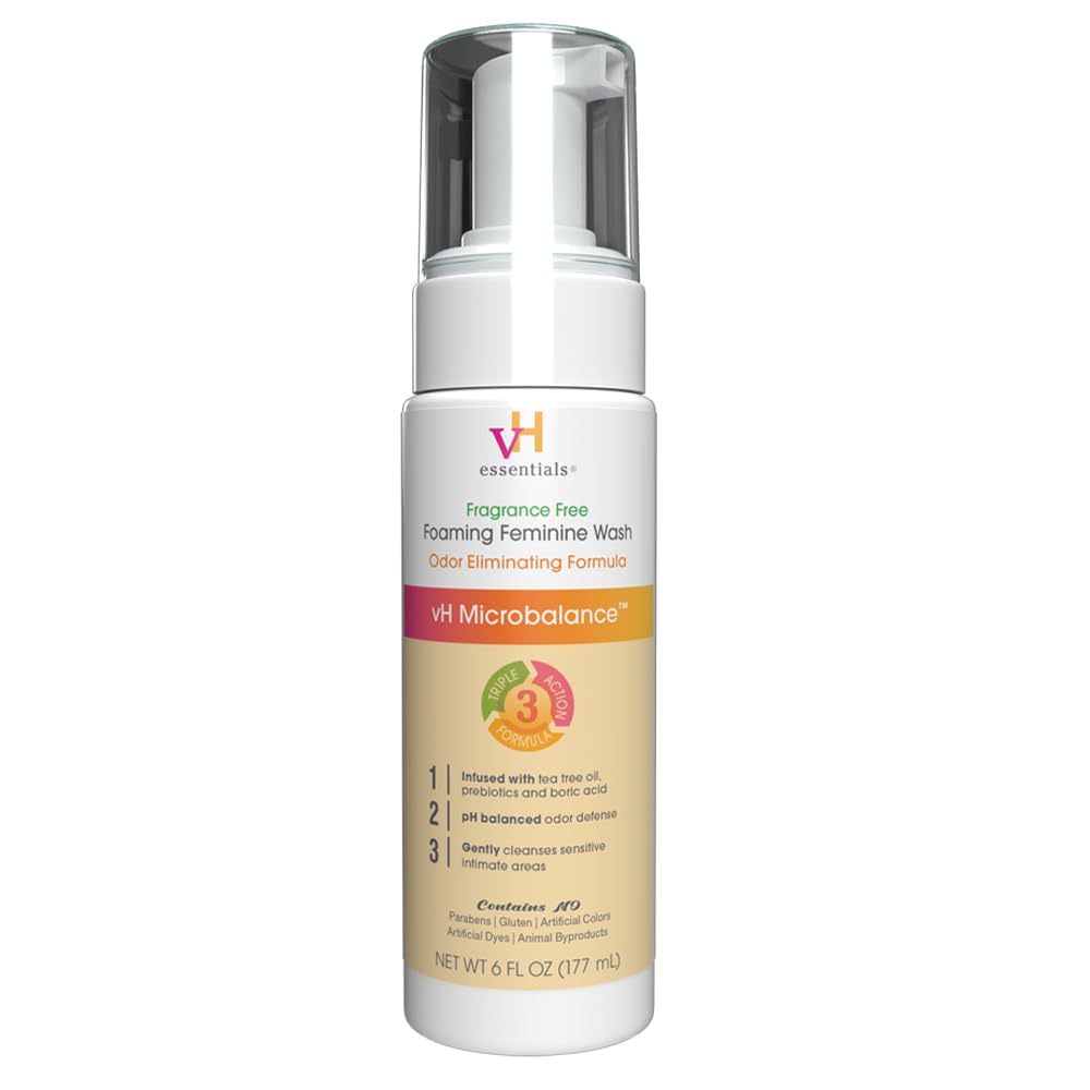 vH essentials Foaming Feminine Wash, Fragrance Free, 6 fl oz