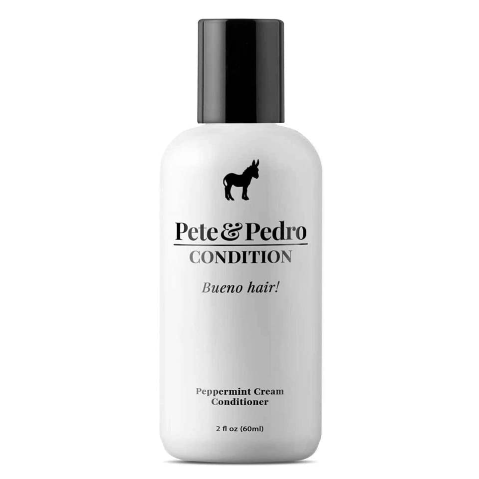Pete & Pedro CONDITION - Peppermint Daily Conditioner for Men & Women | Creamy Conditioner Hydrates & Heals Dry, Damaged Hair | As Seen on Shark Tank, 2 oz. Travel Size
