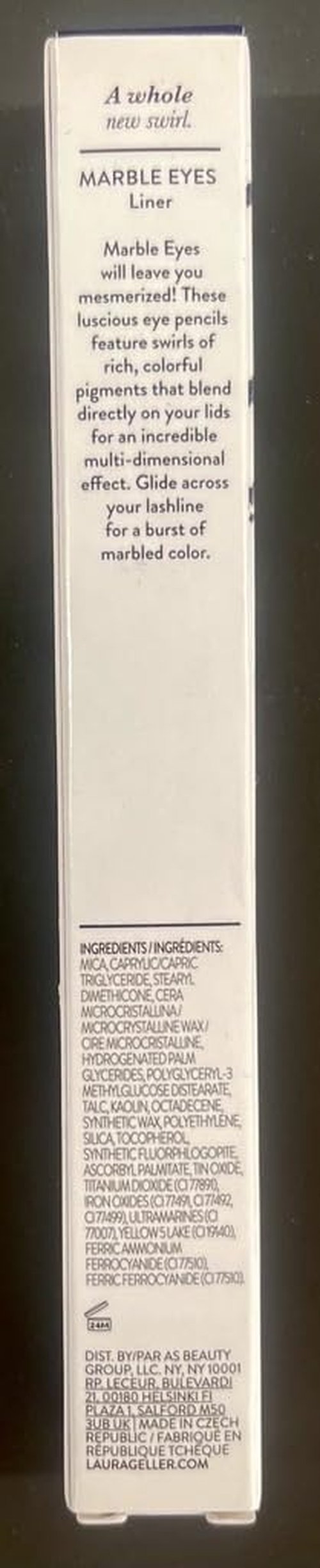 LAURA GELLER NEW YORK Marble Eyes Multidimensional Eyeliner – Long-lasting and Smudge-resistant - Creamy smooth-glide formula- Ultra-pigmented Eye Liner Makeup- Ocean Deep