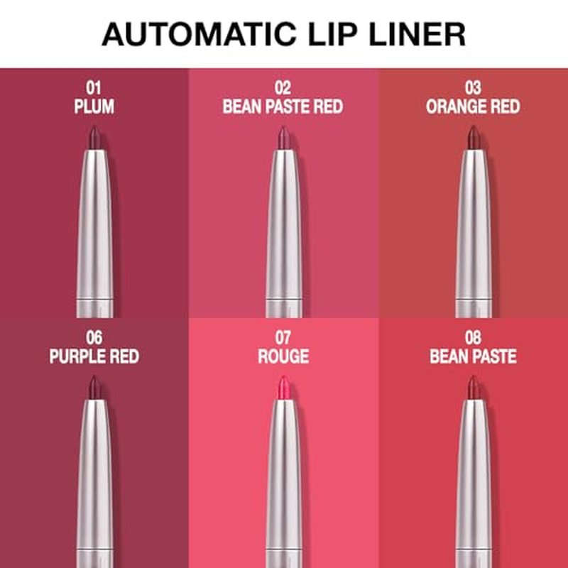 lip liner pencils, Modern Classic Lip Liner, Lip Liner Pigmented Vegan Matte, Lasting Finish Lip Liner, Luxurious Creamy Long Lasting Lip Liner, Prevents Feathering and Fading (09#Orange Red, 1)