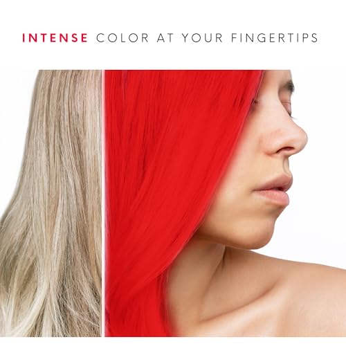 Watercolors INTENSE Semi Permanent Color Depositing Shampoo. Sulfate & Paraben Free to Maintain & Enhance Hair Color 8.5 oz - RED (1 Count)