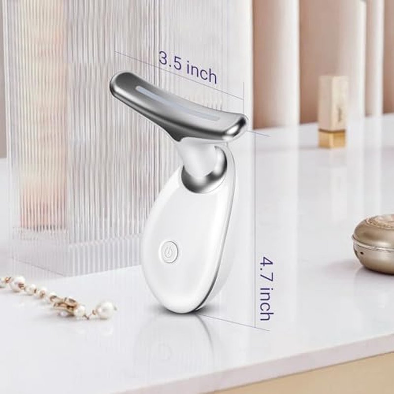 Neck Face Massager, Face Sculpting Tool, 3 Modes and Vibration for Facial Massager for Double Chin Wrinkle,Daily Home Use Black