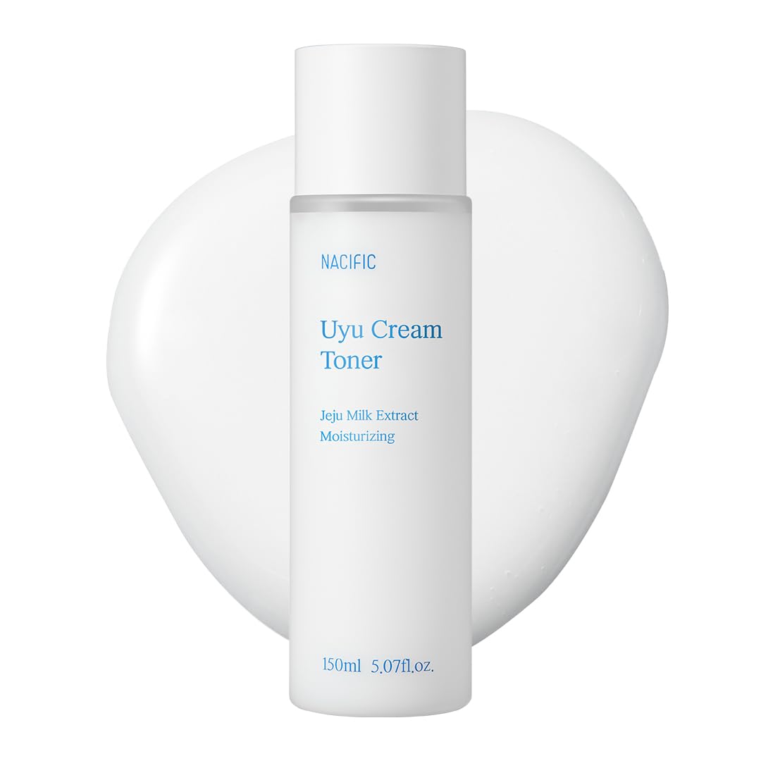 NACIFIC Uyu Cream Toner with Jeju Milk Extract 15%, Ceramide 5 Complex, Milky Hydrating Toner for Dry & Sensitive Skin, Skin Barrier Support, Long-Lasting Moisture Barrier, 150ml