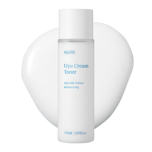 NACIFIC Uyu Cream Toner with Jeju Milk Extract 15%, Ceramide 5 Complex, Milky Hydrating Toner for Dry & Sensitive Skin, Skin Barrier Support, Long-Lasting Moisture Barrier, 150ml