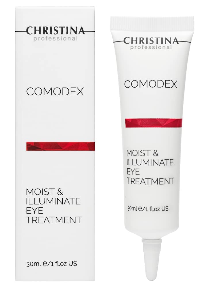 -CHRISTINA- Comodex Moist & Illuminate Eye Treatment with Hyaluronic Acid | Under Eye Cream Combats Dark Circles, Puffy Eyes, and Dry Skin 30ml