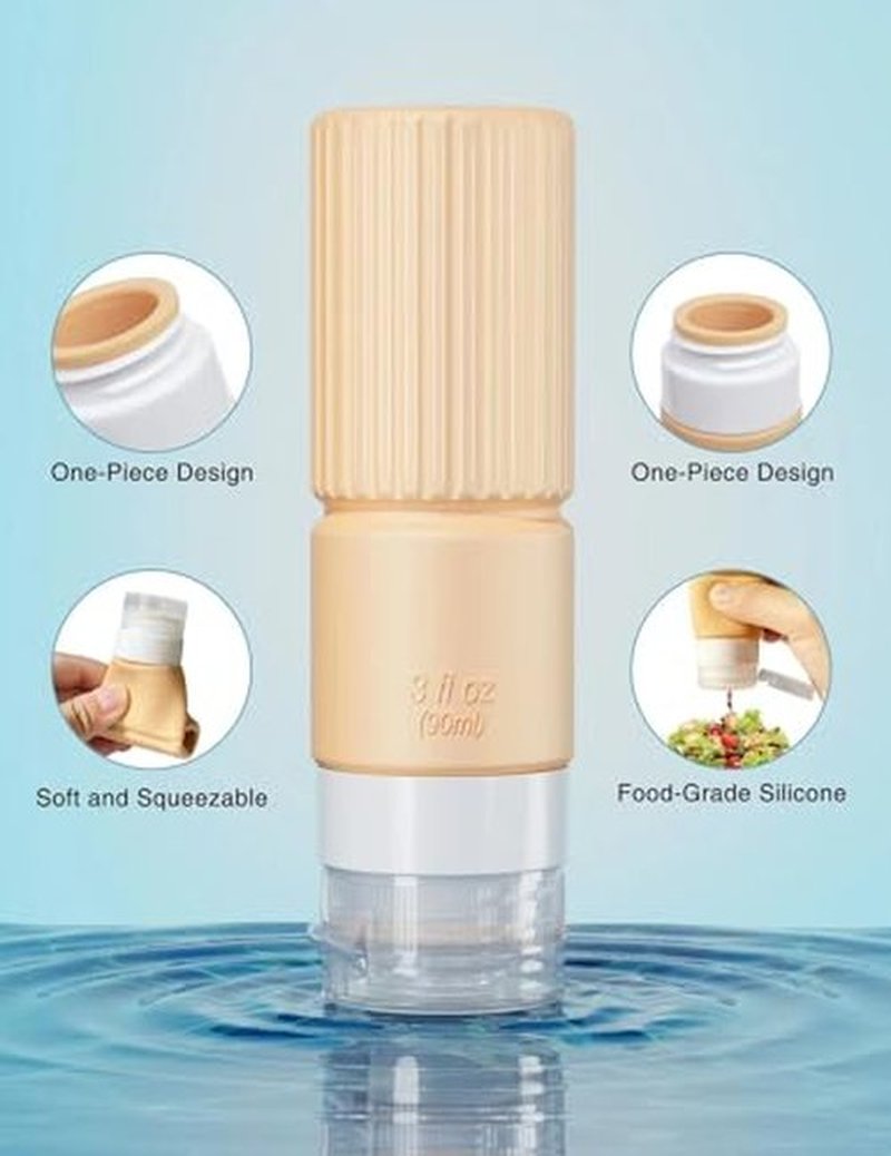 18pes Travel Bottles for Toiletries,TSA Approved Silicone Travel Containers jar for Toiletries,Leak Proof 3oz Refillable Liqus Shampoo And Conditioner Travel Essentials toiletry Bottles