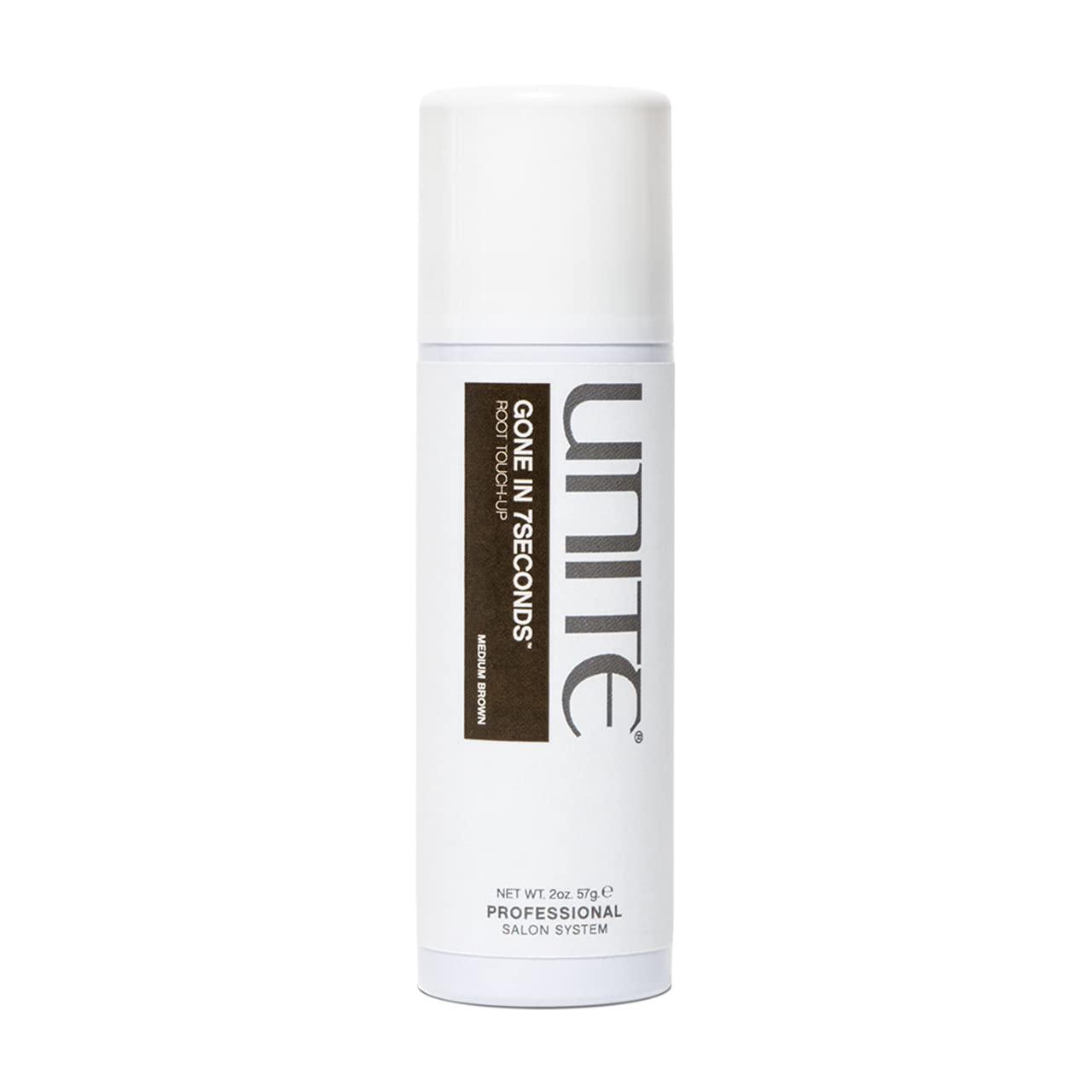 UNITE Hair - Gone in 7SECONDS Root Touch-Up - Temporary Root Concealer That Blends and Covers Grays - Ideal for All Hair Types, Light Brown, 2.0 oz