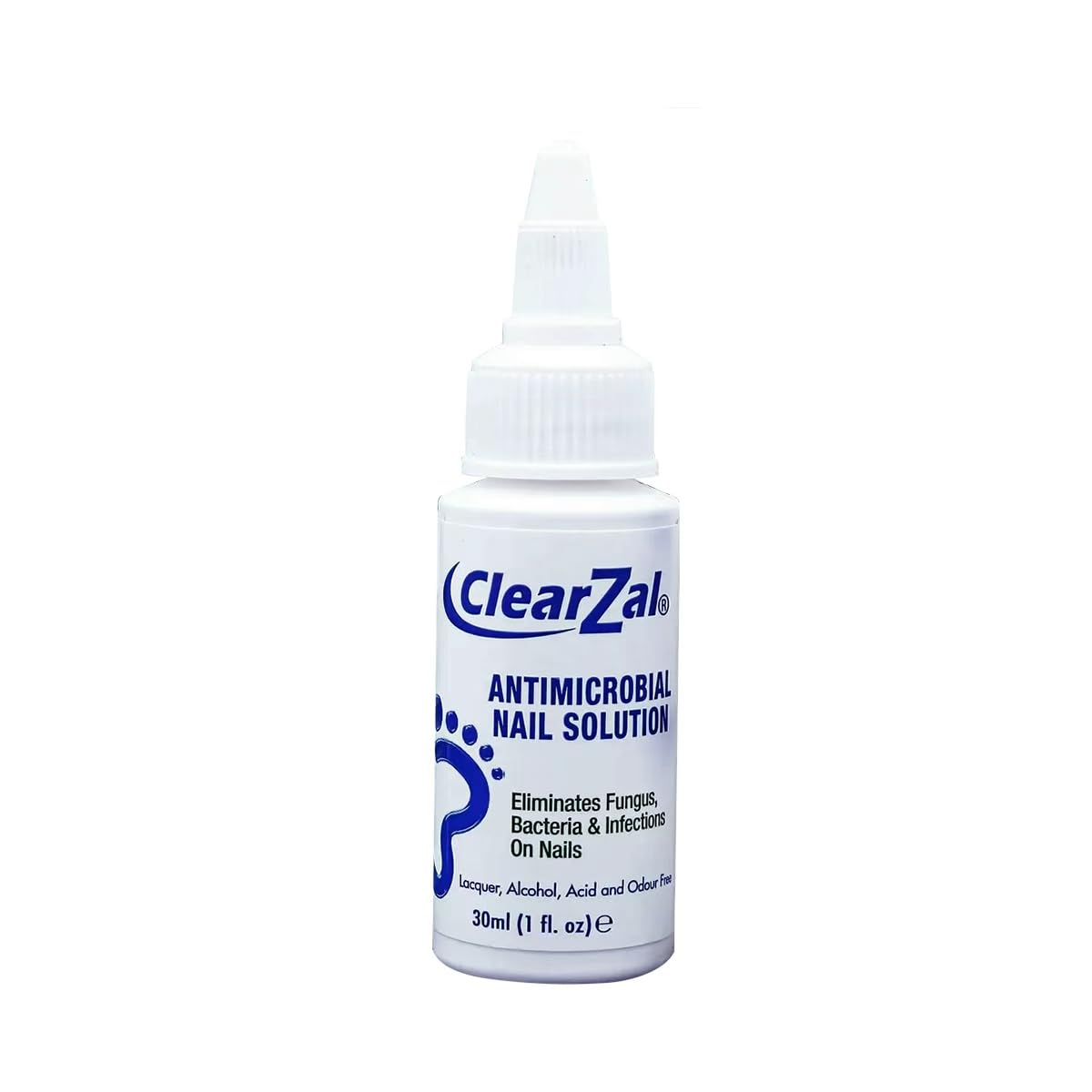 ClearZal Nail Care Liquid with Premium Glass Nail File, 1 Fl Oz, White