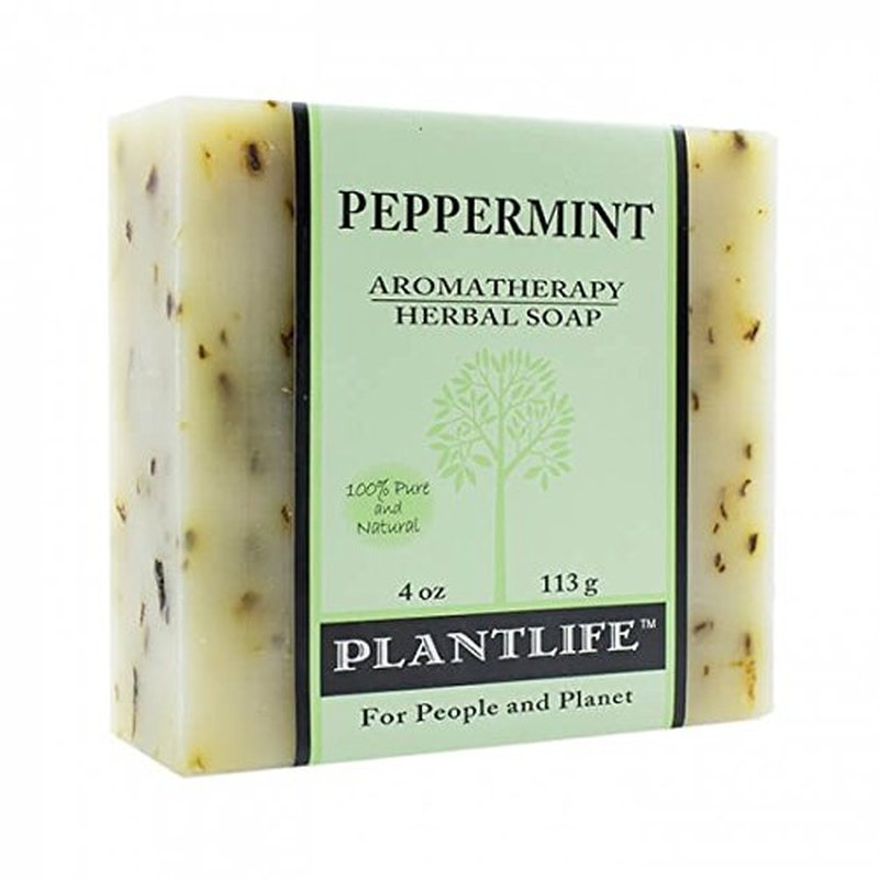 Plantlife Peppermint 6-pack Bar Soap - Moisturizing and Soothing Soap for Your Skin - Hand Crafted Using Plant-Based Ingredients - Made in California 4oz Bar