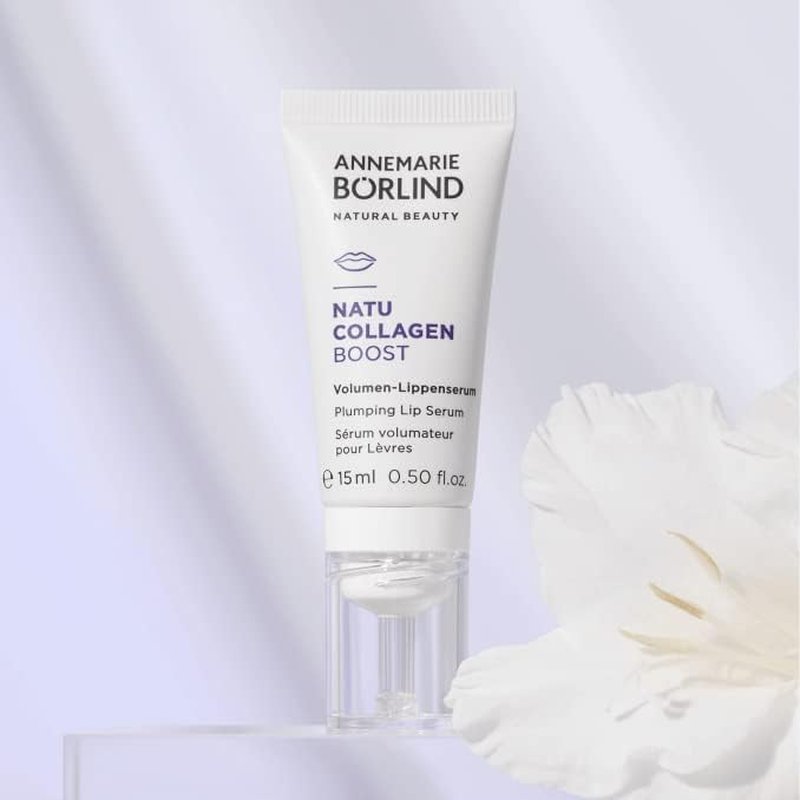 ANNEMARIE BÖRLIND Collagen Boost Lip Serum - Plumping & Rejuvenating Botanical Formula | Vegan, 0.50 Fl. Oz.