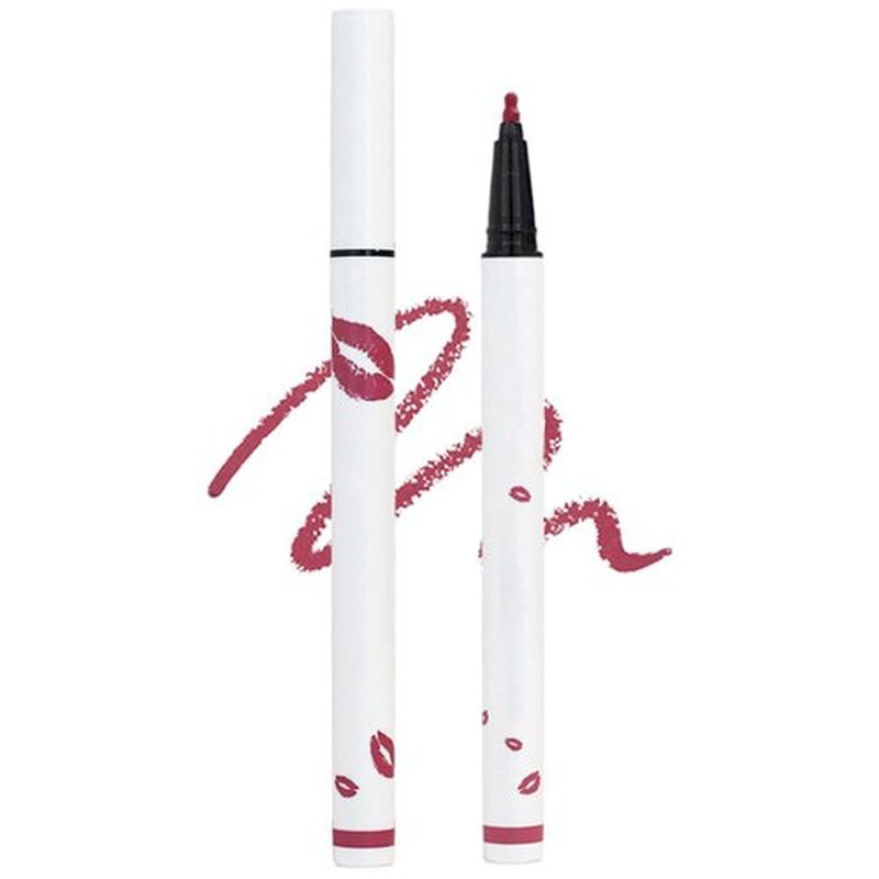 JUDUNA Longwear Liquid Lip Liner, 2024 New 2-in-1 Liquid Lipstick Pen Lip Liner Pencil, Waterproof Quick-Drying Long-Lasting Matte Liquid Lipstick (Color#02, 0.6 ML)