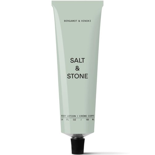 Salt & Stone Body Lotion for Women & Men| Scented Daily Body Lotion | Hydrates, Nourishes & Softens Skin | Restores Dry Skin | Fast-Absorbing | Cruelty-Free & Vegan (100 ml) (Bergamot & Hinoki)