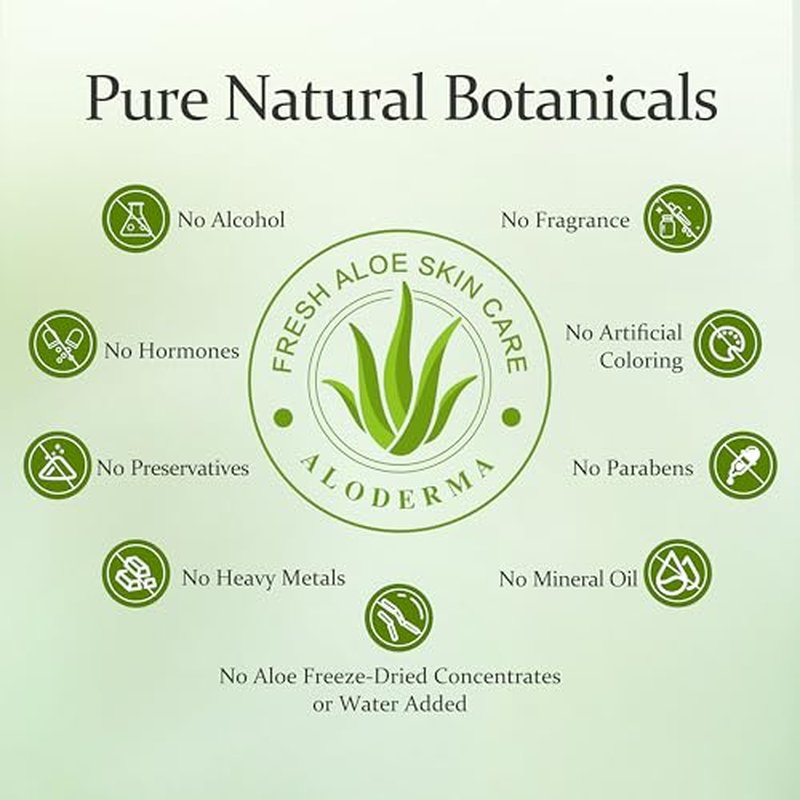 Aloderma Brightening Facial Cream - Made with 69% Organic Aloe Vera - Natural Skin Brightening Squalane & Niacinamide for Flawless Complexion, 1.7oz
