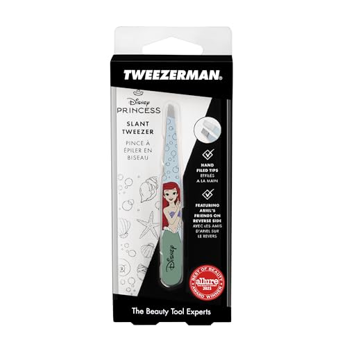 Tweezerman Ariel Slant Tweezer - Eyebrow Tweezers for Women and Men