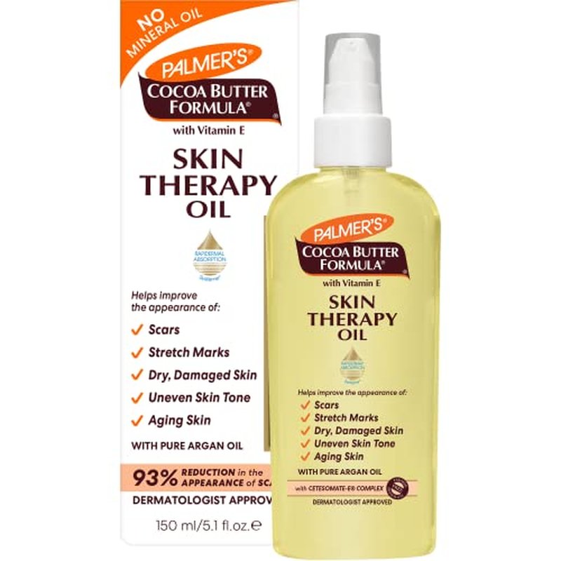 Palmer's Shea Formula Raw Shea Body Lotion (Pack of 1) Cocoa Butter Formula Skin Therapy Moisturizing Body Oil with Vitamin E (5.1 Ounces)