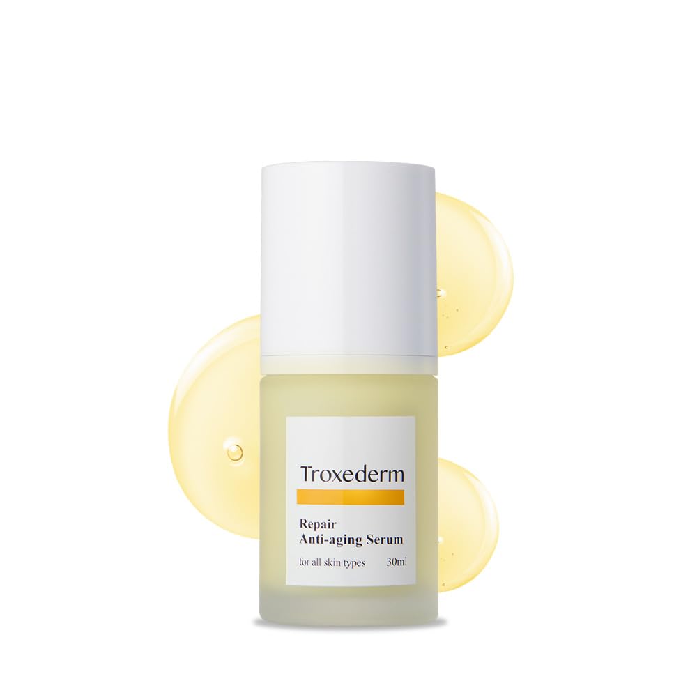 Troxederm Repair Serum – Korean Facial Serum with Niacinamide, Troxerutin & Centella Asiatica, Lightweight Hydrating Daily Serum for Moisturizing & Barrier Care, All Skin Types, 1.01 Fl.oz