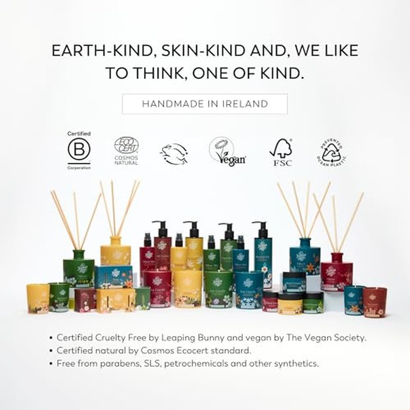 The Handmade Soap Company Shower Gel, Bitter Orange, Pink Pepper, & Hay Body Wash, Liquid Bath Soap, Moisturizing Body Wash, Cruelty Free & Vegan Shower Gel, 8.5fl oz