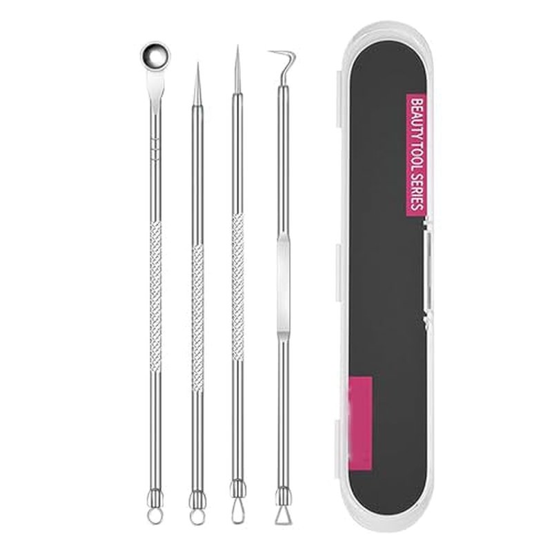 Usiveinborn Blackhead Remover, Usiveinborn Tweezers, Professional Stainless Steel Facial Blackhead Remover Tweezers, Blackhead Tweezers, Blackhead Remover Tweezers Set (B)