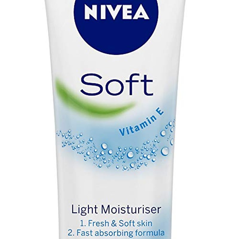 NIVEA Soft Refreshingly Soft Moisturizing Cream, Lightweight Body Moisturizer for Face, Body and Hands, Body Cream Enriched with Jojoba Oil and Vitamin E, 16 Oz Jar