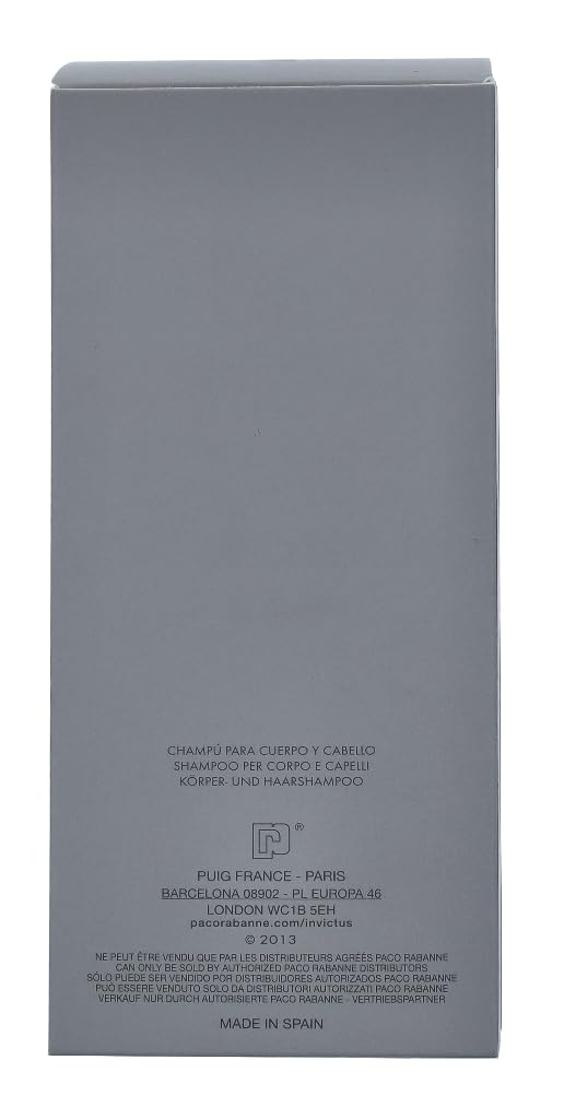 Invictus by Paco Rabanne 150ml All Over Shampoo - Refreshing & Revitalizing Formula
