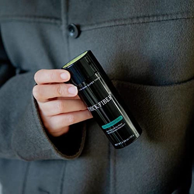 THICK FIBER Hair Building Fibers for Bald Spots & Thinning Hair (AUBURN) - 25g Bottle - Conceals Hair Loss in Seconds - Hair Fibers for Men & Women